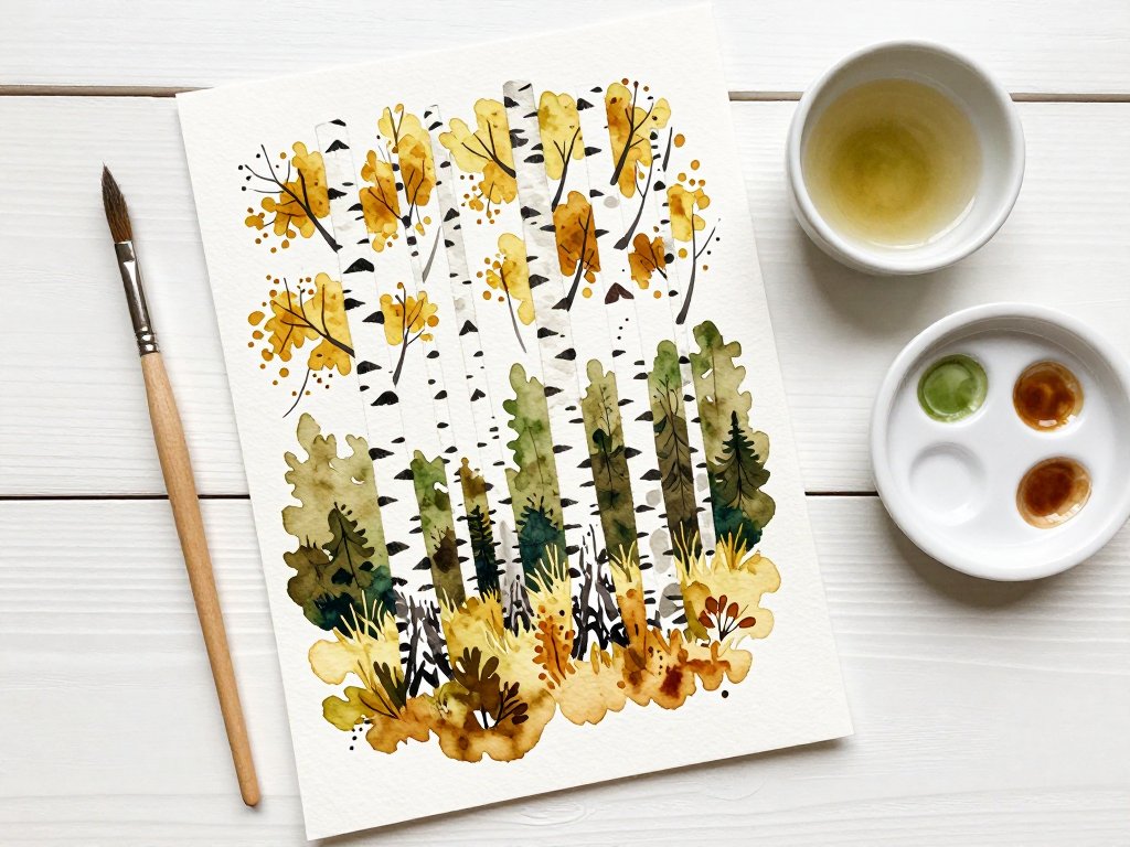 Birch Trees in Watercolor: A Beginner's Guide