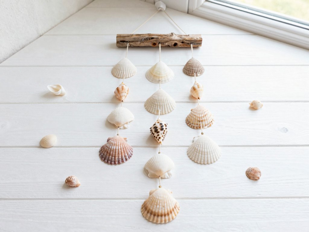 DIY Seashell Wind Chimes for Summer Porch Decor