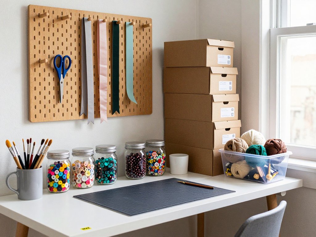 Craft Room Organization on a Budget: DIY Storage Ideas