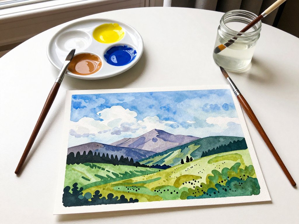 Easy Gouache Landscapes: A Beginner's Painting Tutorial