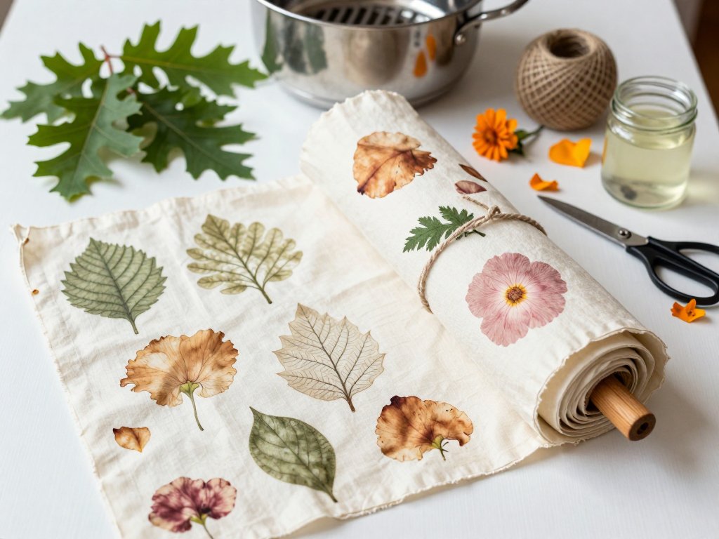 Eco Printing on Fabric: Botanical Leaf Prints