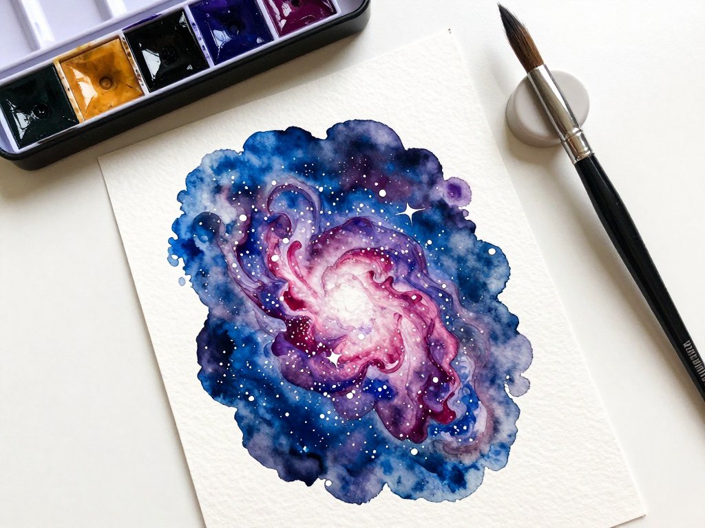 Watercolor Galaxy Painting: Step-by-Step Tutorial