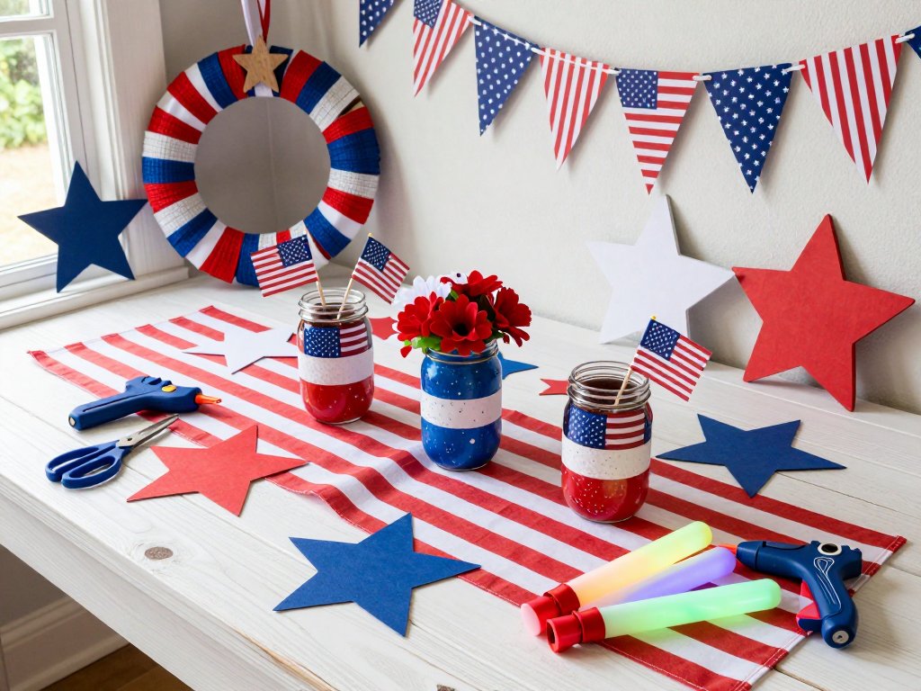 July 4th Patriotic Crafts: DIY Decorations and Easy Party Ideas