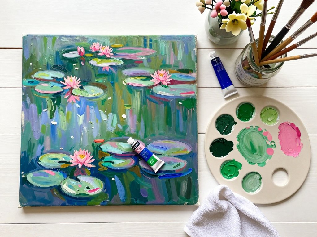 How to Paint Monet-Worthy Water Scenes: Gilding the Lily Pond