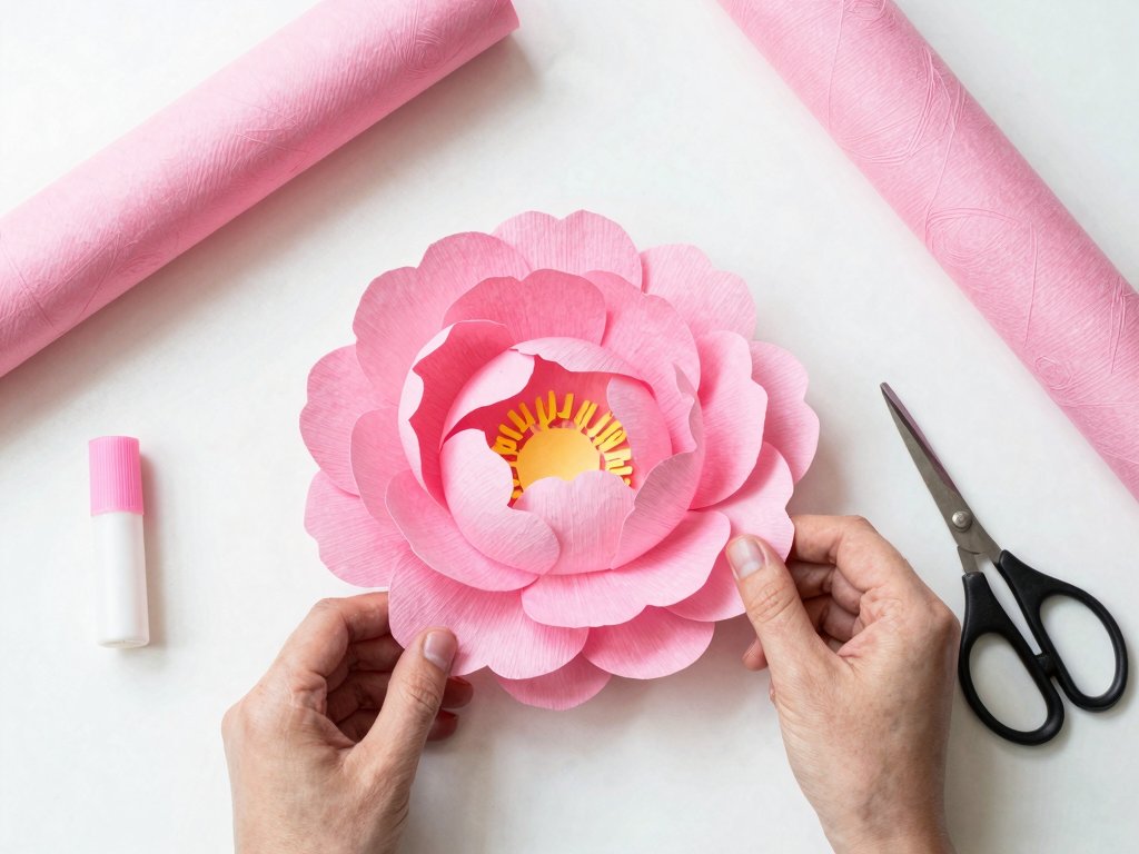 Crepe Paper Peonies: A Step-by-Step Flower Craft for Beginners