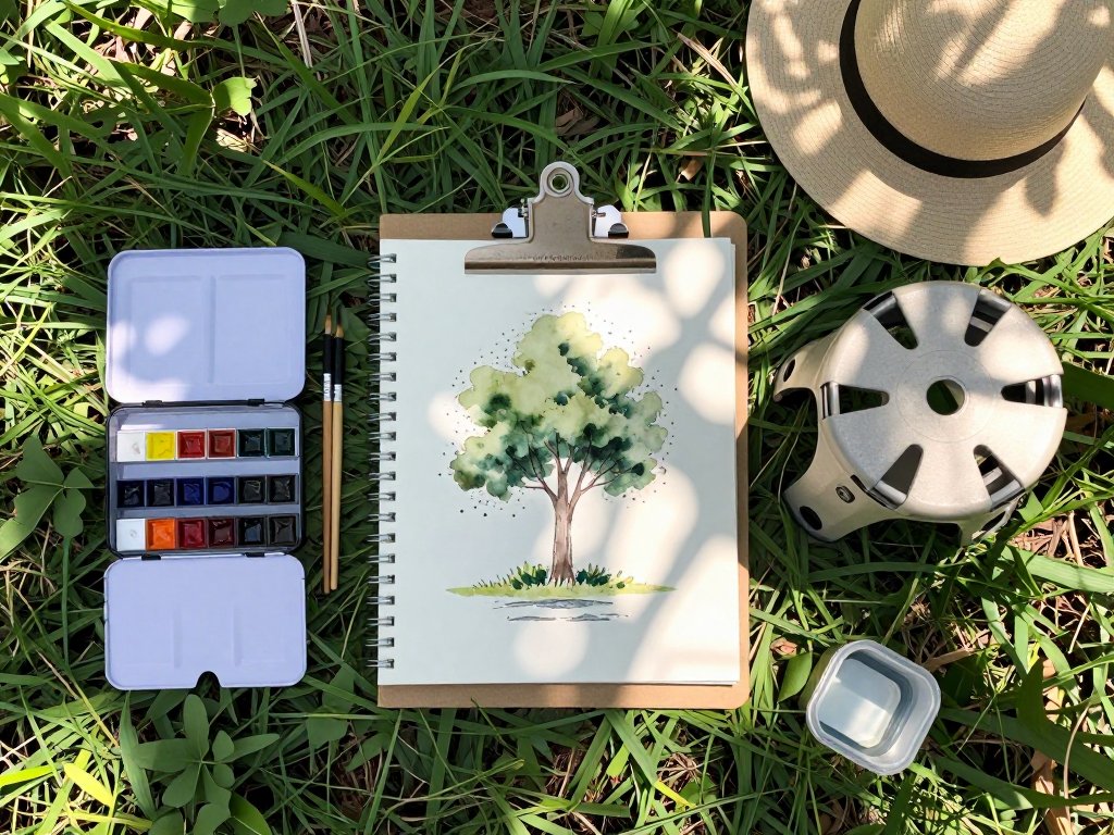 Plein Air Watercolor: Budget Summer Sketching Tips