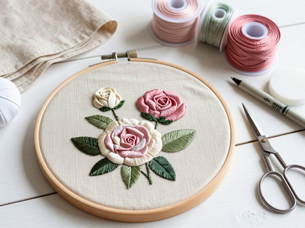 Ribbon Embroidery: Beginner's Silk Ribbon Flowers