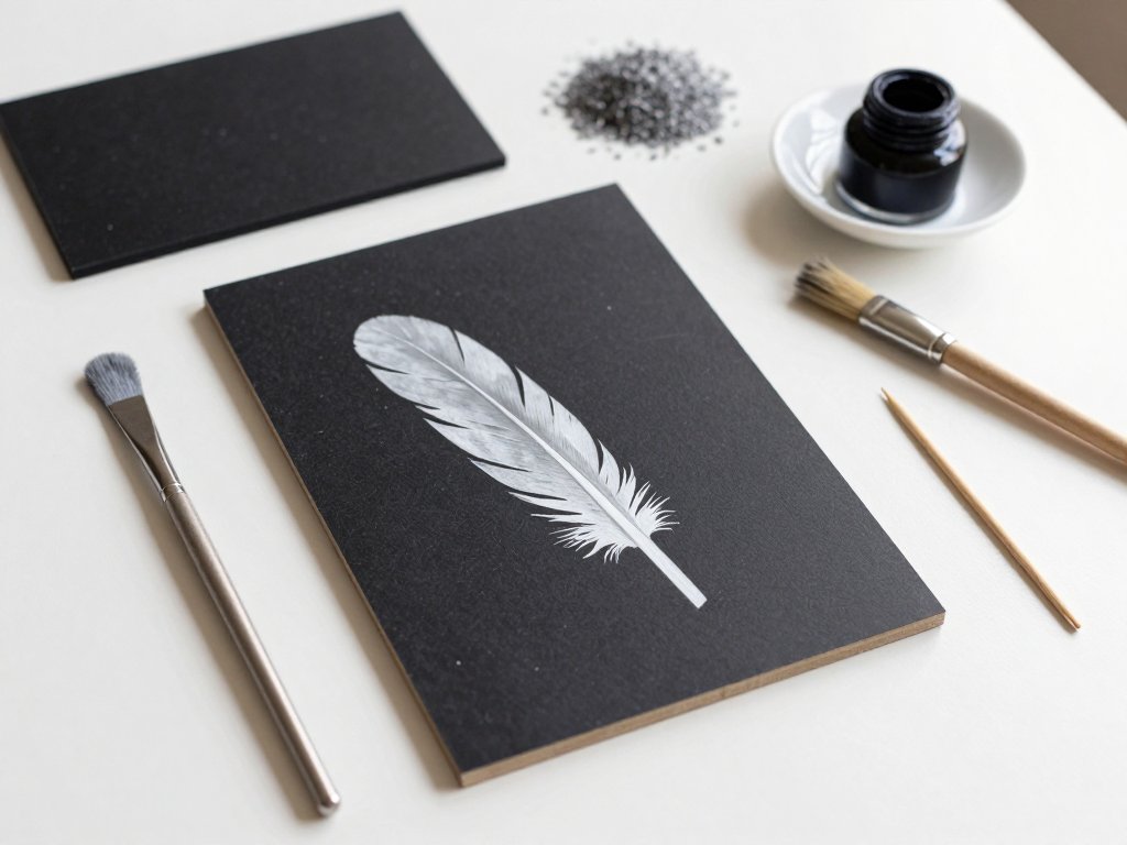 Scratchboard Art for Beginners: White on Black