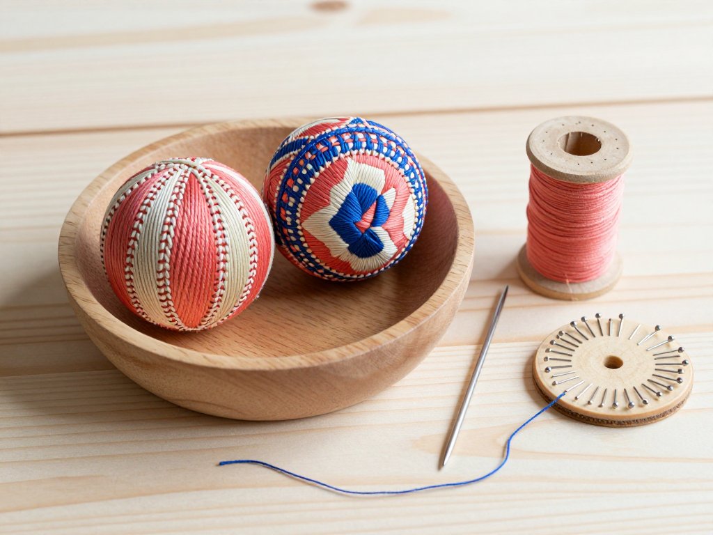 Temari Balls: Japanese Thread Ball Ornaments