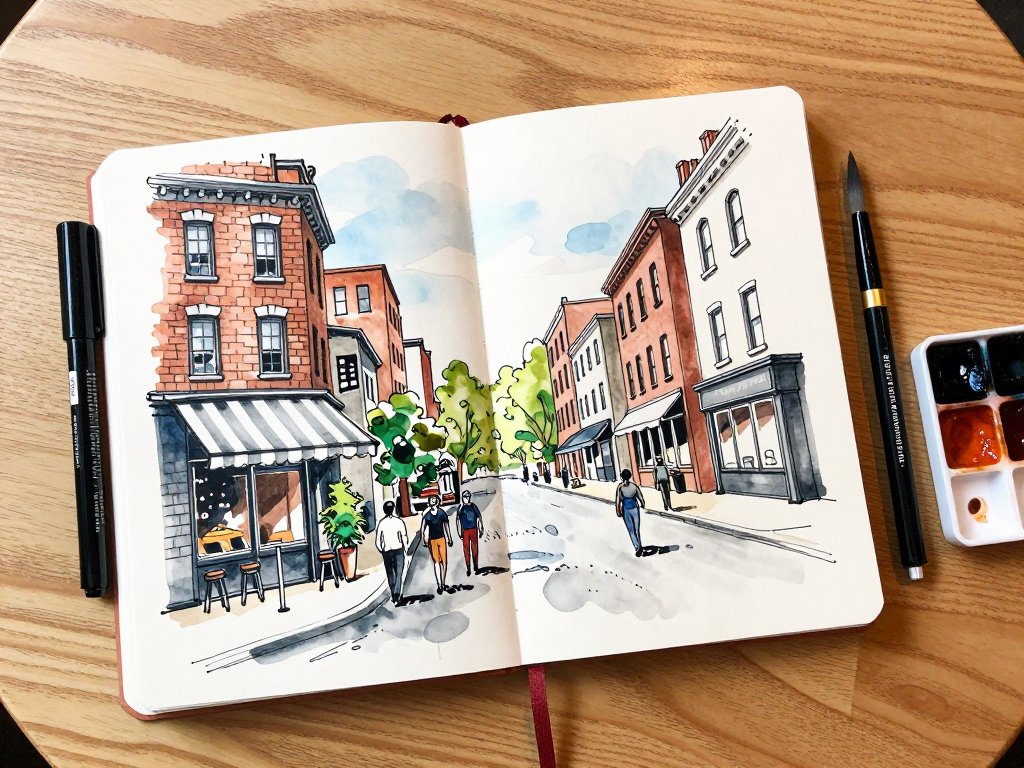 Urban Sketching: Draw Streets, Buildings, and Crowds