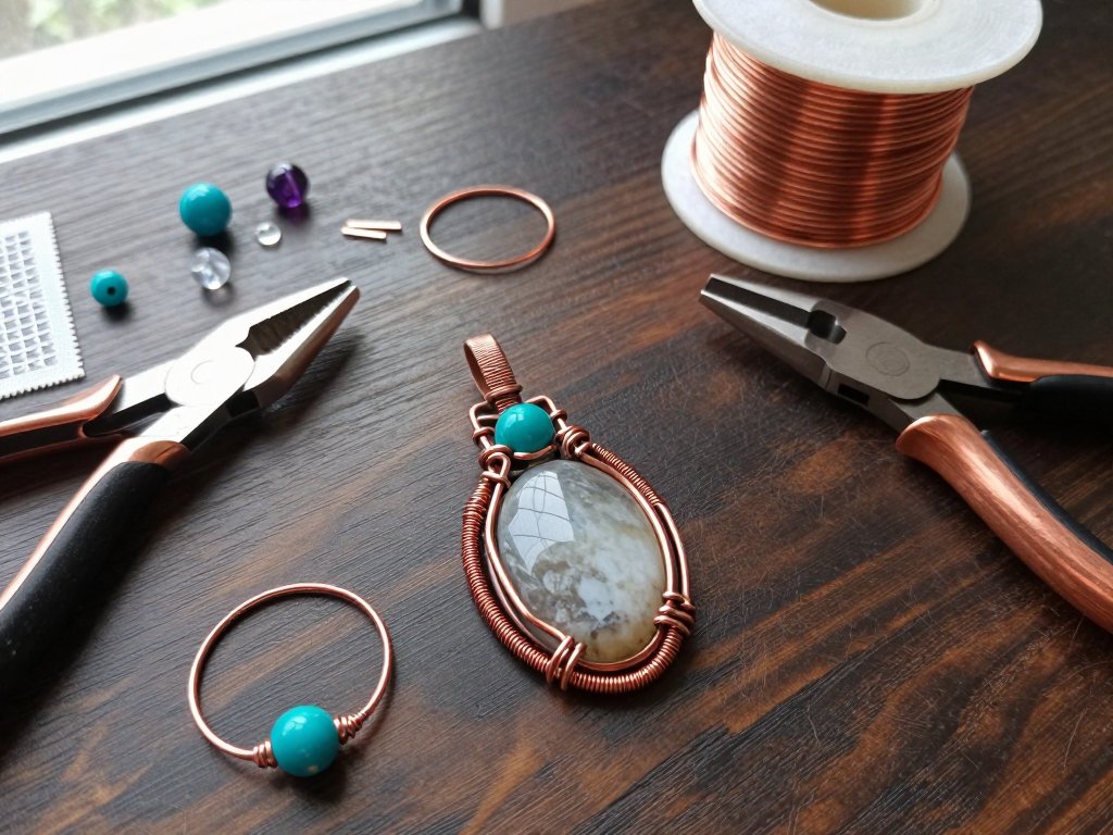 Wire Wrapped Jewelry: Simple Pendants and Rings for Beginners